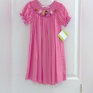 Velani Classics by Anavini - Smocked Pink Gingham Halloween Dress - Size 4 - NWT